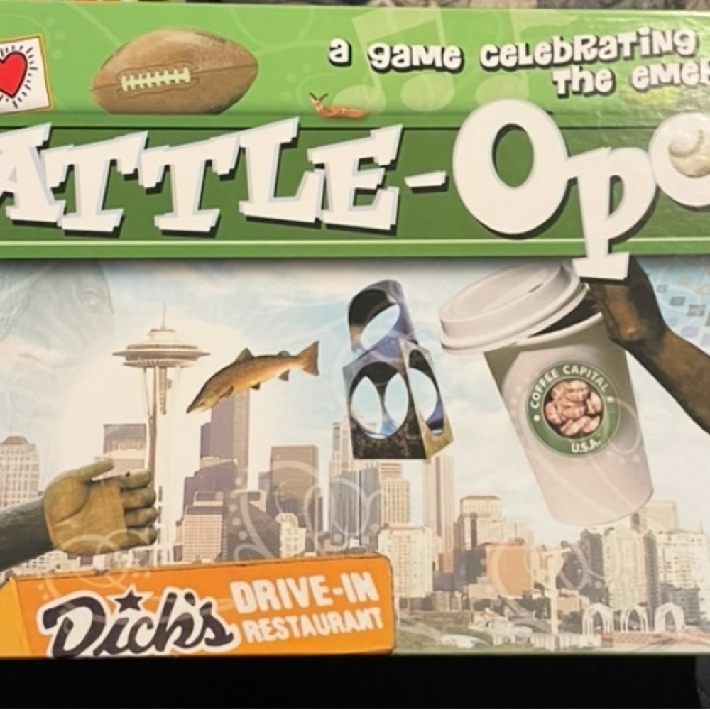 Seattle-Opoly Board Game - Emerald City Edition by Late for the Sky